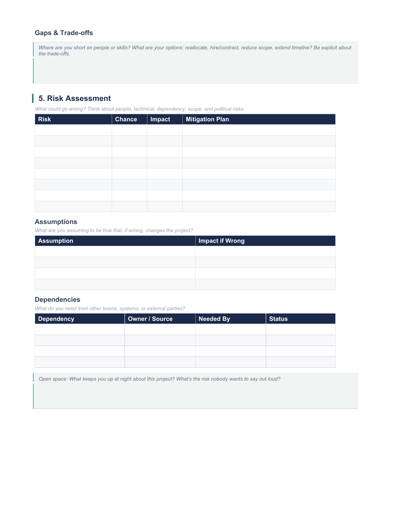 Planning Workbook, page 3. Full template text is available in reading view.